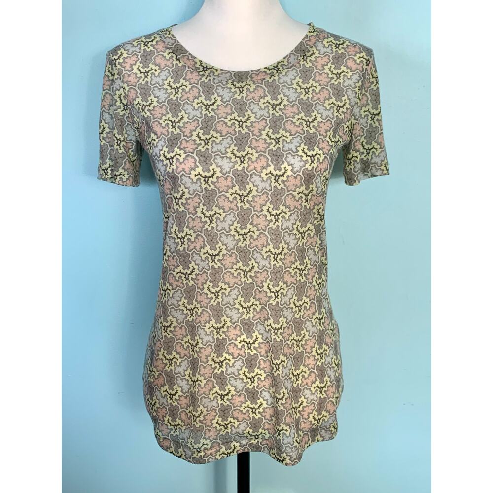 Rag & Bone Geometric Print Short Sleeve Tissue T-shirt Size XS